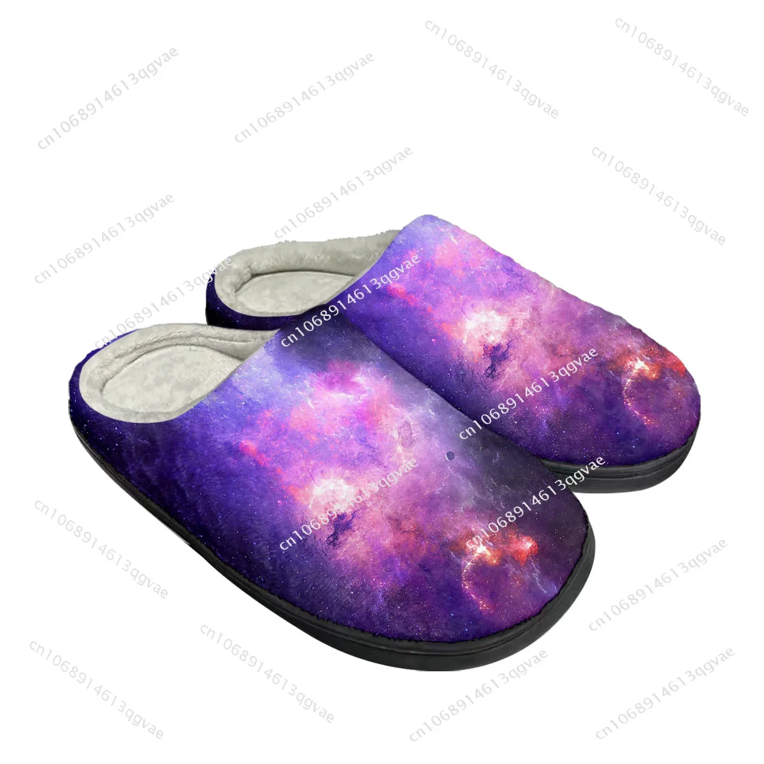 Galaxy Celestial Home Cotton Slippers High Quality Mens Womens Plush Bedroom Casual Keep Warm Shoes Customized Thermal Slipper