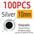 100 Piezas de Plata de 10 mm