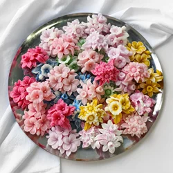 Flower Silicone Mold for DIY Aromatherapy Candles Diffuser Stones Plaster Handmade Soap Petal Resin Crafts and Home Decoration