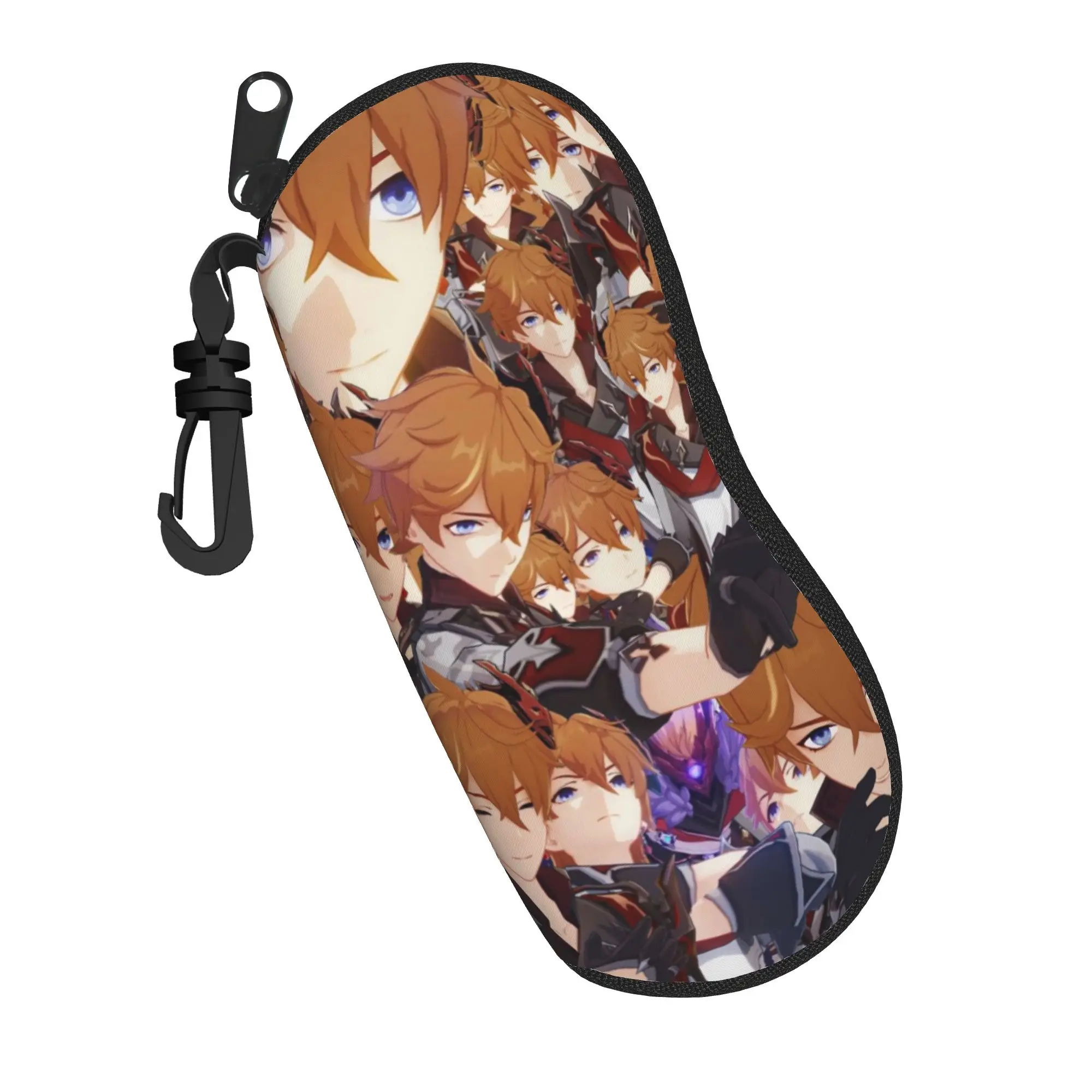 Cute Tartaglia Childe Genshin Impact Glasses Case New Box  Glasses Box Ins Style Eye Contacts Case