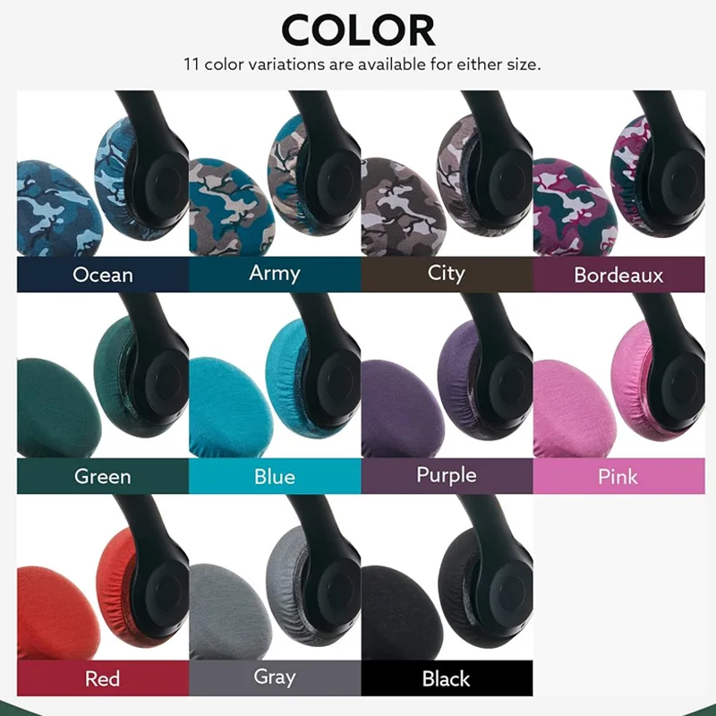 Mimimamo Super Stretch Headphone Cover - Wysoce chłonny, szybkoschnący, wygodny nausznik do słuchawek — zdjęcie produktu 2