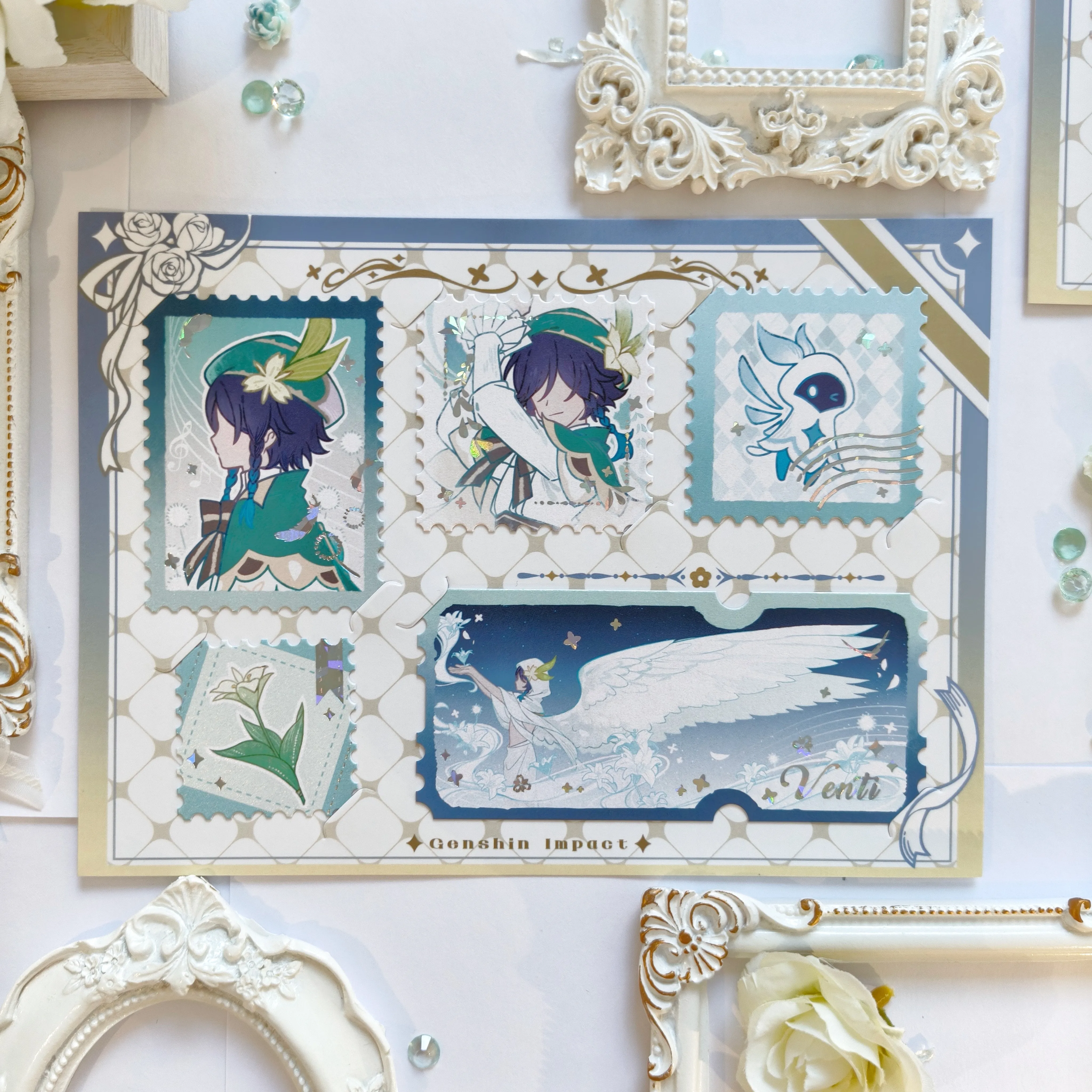 Set di Timbri Commemorativi Ho - Cosplay Anime Yae Miko recensione e prezzo