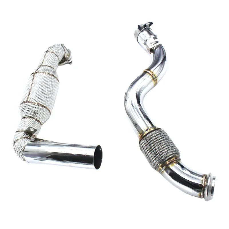 OEM Stainless Steel Exhaust Downpipe For Mercedes-Benz A250 2.0T 2014 High Performance Racing Downpipes with catalyst