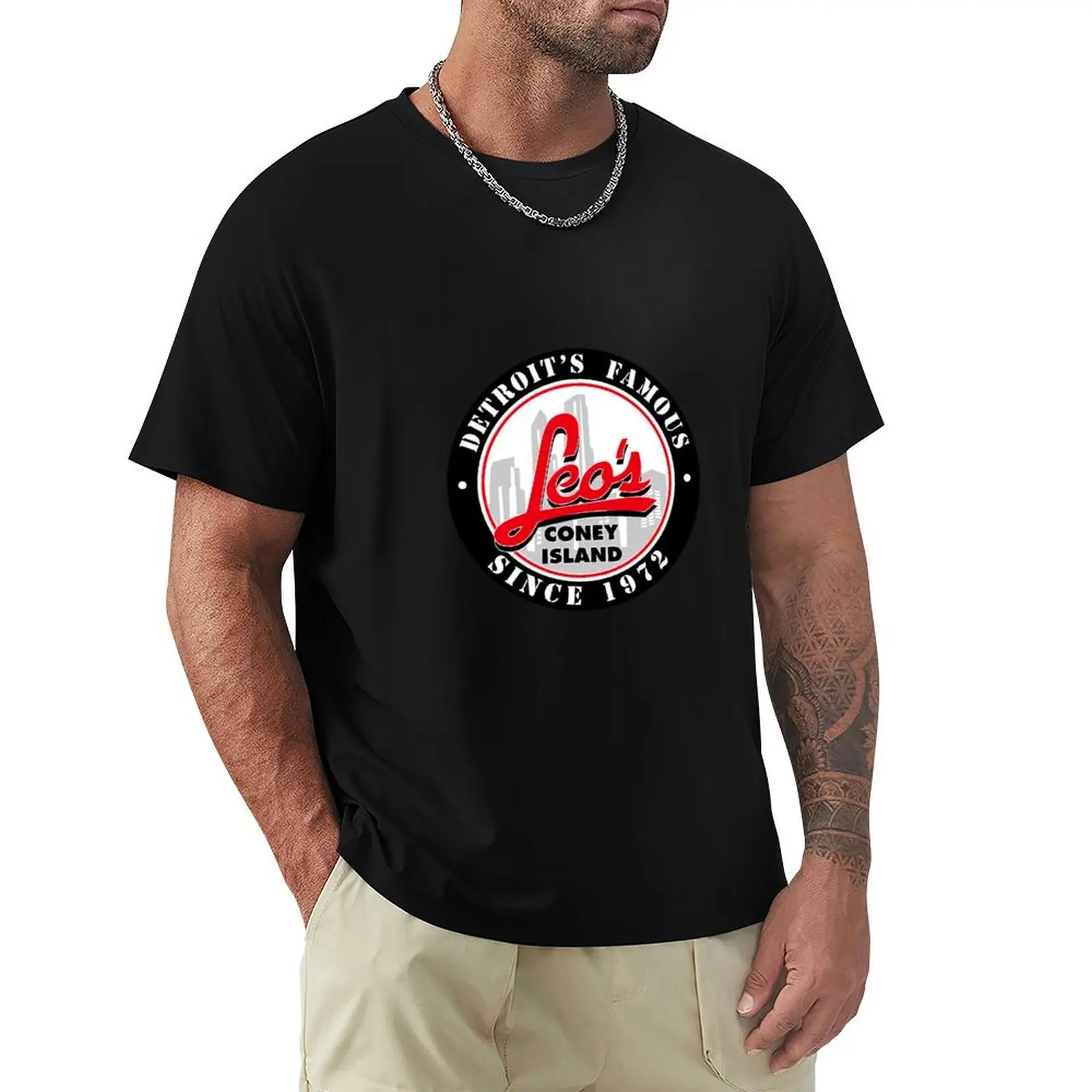 

leo's coney island T-Shirt High Elasticity Sports T-Shirt
