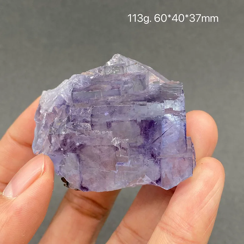 100% Natural China Hunan Yaogangxian Fluorite Crystal Rough Stone Quartz Mineral Healing Crystal