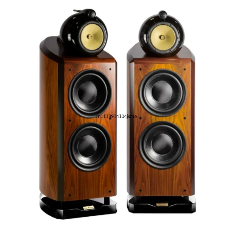 M‑10 10 Inch Wooden Passive Tower Floor Speaker Non‑Battery Lossless Hi‑Fi Loudspeaker Home KTV Audio Sound Box