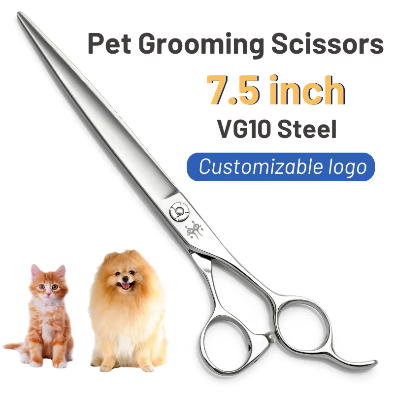 Professional 7.5 inch Pet Grooming Dog Hair Trimmers Scissors Dog Cutting Grooming Shears VG10 Steel 애견미용 애견미용 Sharp Comfortable