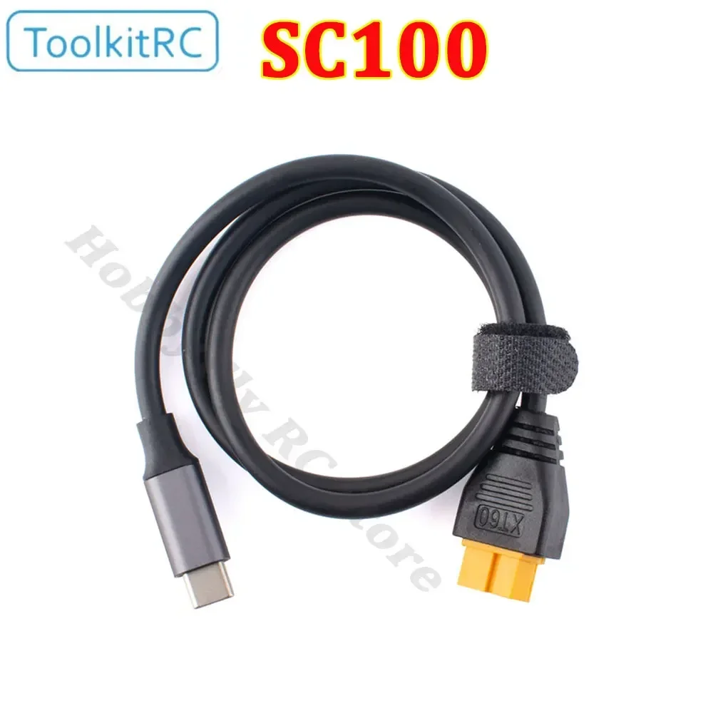 كابل شحن tolkitrc sc100 من النوع c إلى xt60 ، كابل شاحن لـ m7 ، m6 ، m6d ، m8s