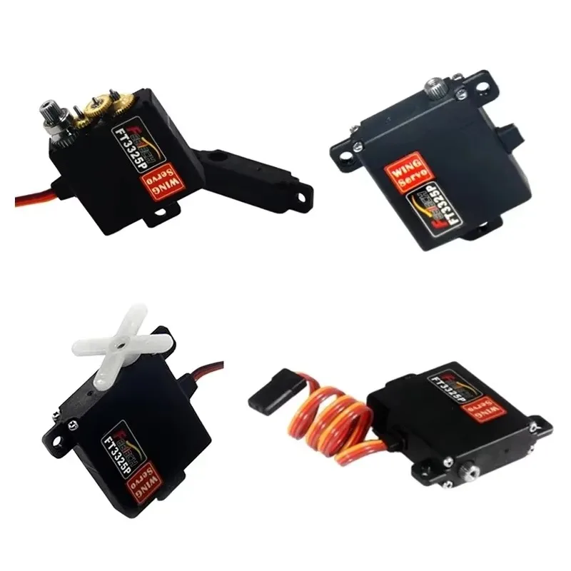 Ft3325p rc asa servo corpo fino 7kg.cm servo digital de alta velocidade com caixa de engrenagens de metal para asa fixa rc drone robô como jx servo