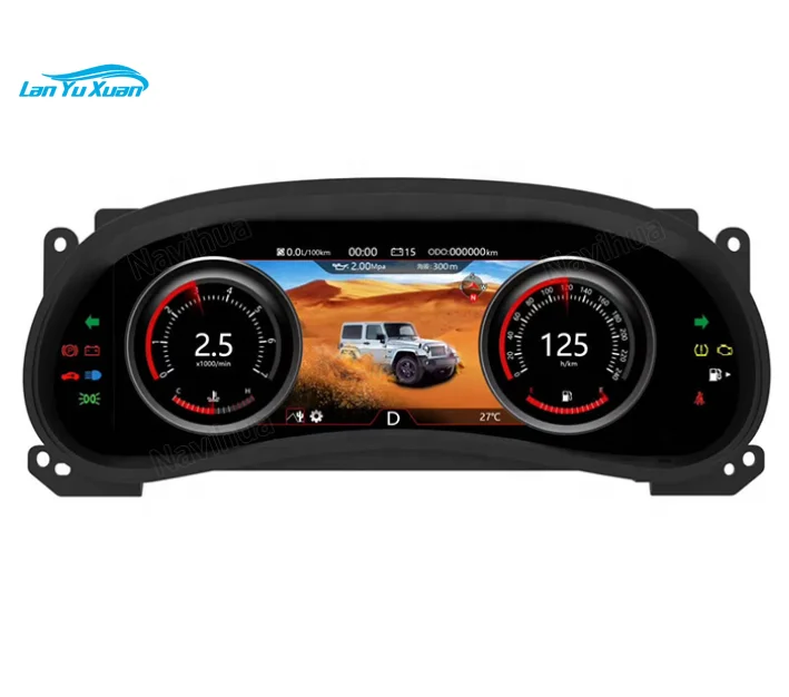 Auto Accessories 2022 LCD Instrument Dash Panel digital dashboard for For Jeep Wrangler