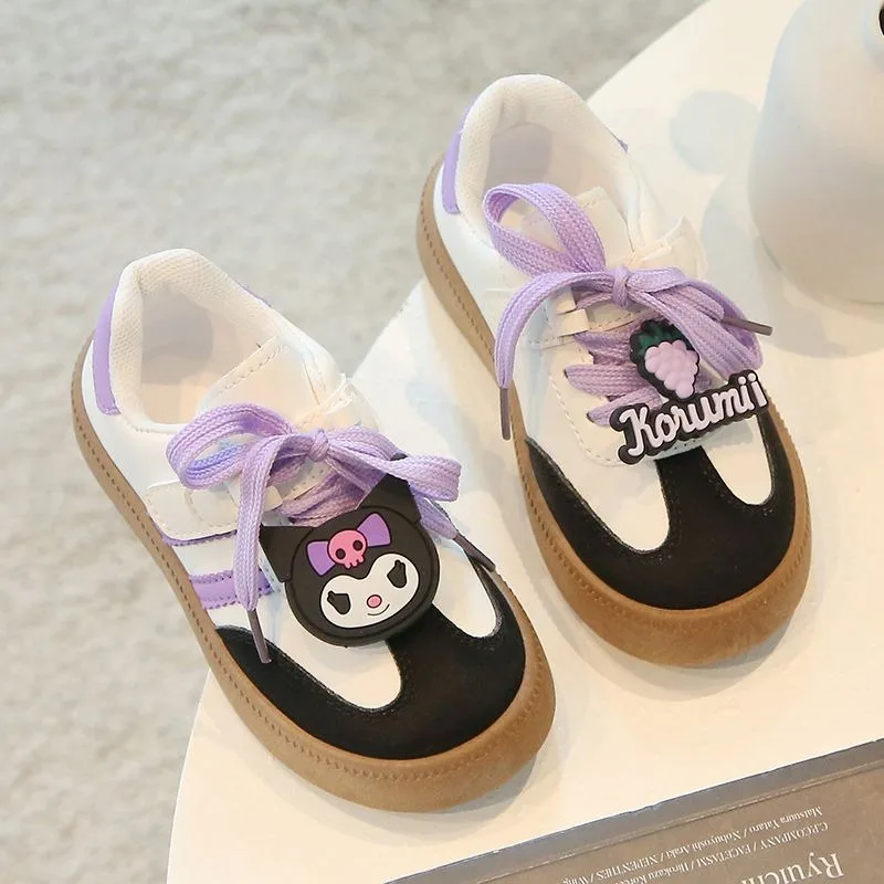 새로운 쿠로미 마이멜로디 애니메이션 귀여운 산리오 인싸템 패션 캐주얼 보드화 귀여운 아동 스포츠 스니커즈 사랑스러운 어린이 선물