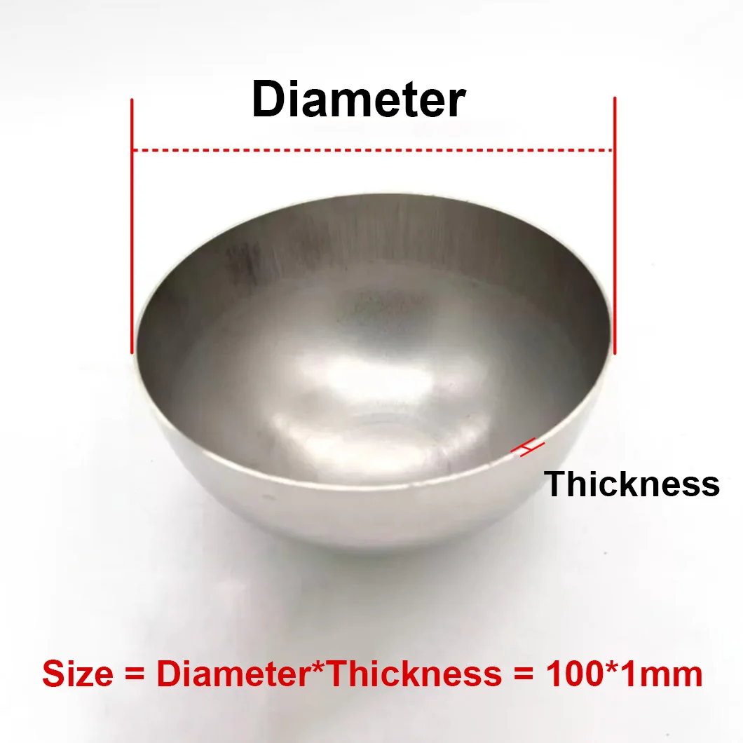 1-10pcs Iron Hollow Hemisphere OD 17-1000mm Semisphere Ironwork Spraying Welding Decoration Sealing Plug Steel Half Balls Cap