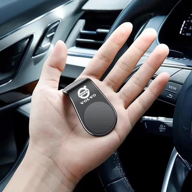 سيارة المحمول المعادن المغناطيسي حامل هاتف السيارة لفولفو XC90 V90 V60 XC60 V40 S80 S60 S90 C40 XC40 V70 XC70 C30 C70 EX90 Rdesign