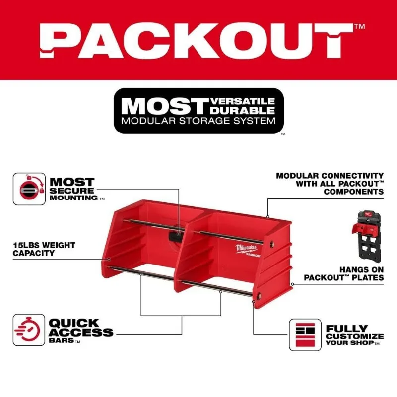 Milwaukee 48-22-8340 PACKOUT™ Tool Rack Power Tool Accessories