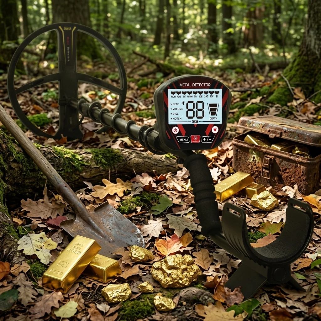 High Sensitivity Metal Detector Double D Search Coil IP68 Waterproof DD Coil Underground Gold Digging Detector Accessory GT968