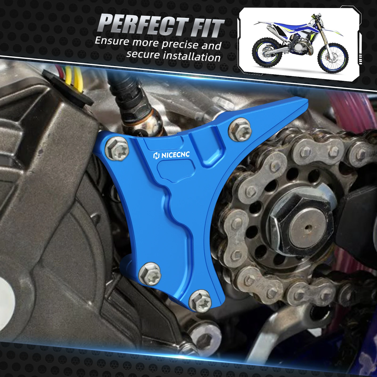 NICECNC Clutch Slave Cylinder Cover Guard For Sherco 300 SE Factory 2014-2026 250 SE Factory 2016-2025 250 300 SE-R 2014-2022