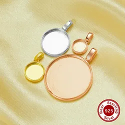 Keepsake Mother Milk Resin Round Bezel Pendant Blank Settings,Solid Back Solid 925 Sterling Silver Pendant Charm 1431282