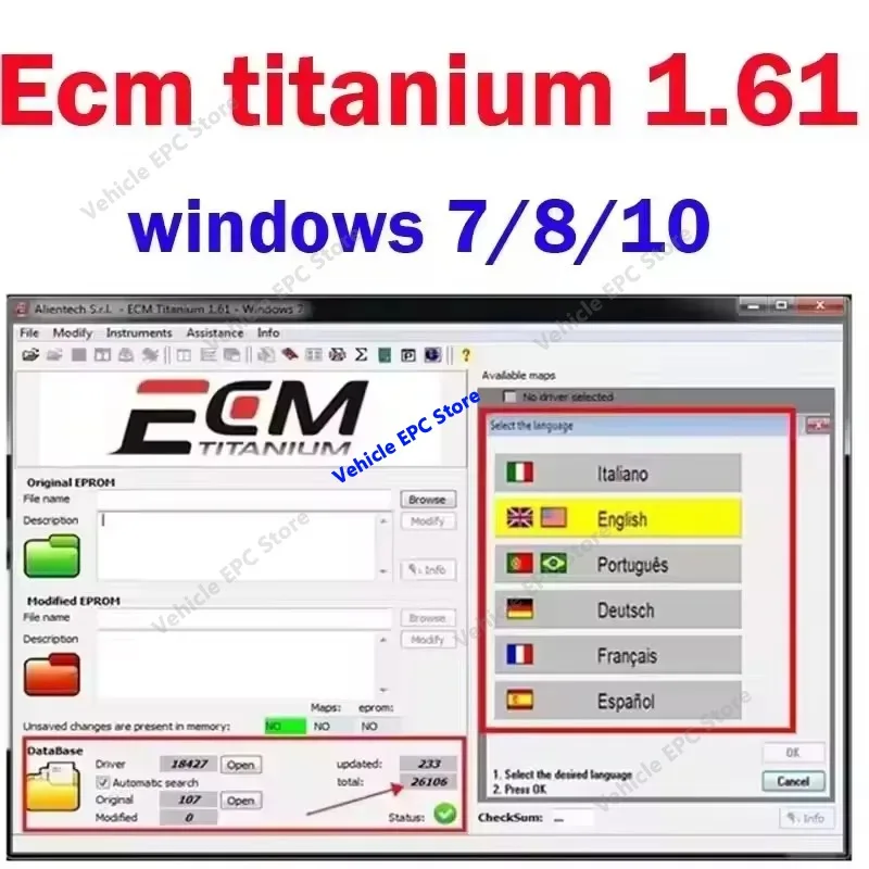 New Winols4.7 Tuning Software + 93GB Damos Data Pack ECM Titanium Compatible 26000+ Immo Tool V1.2 Car Repair Installation Guide