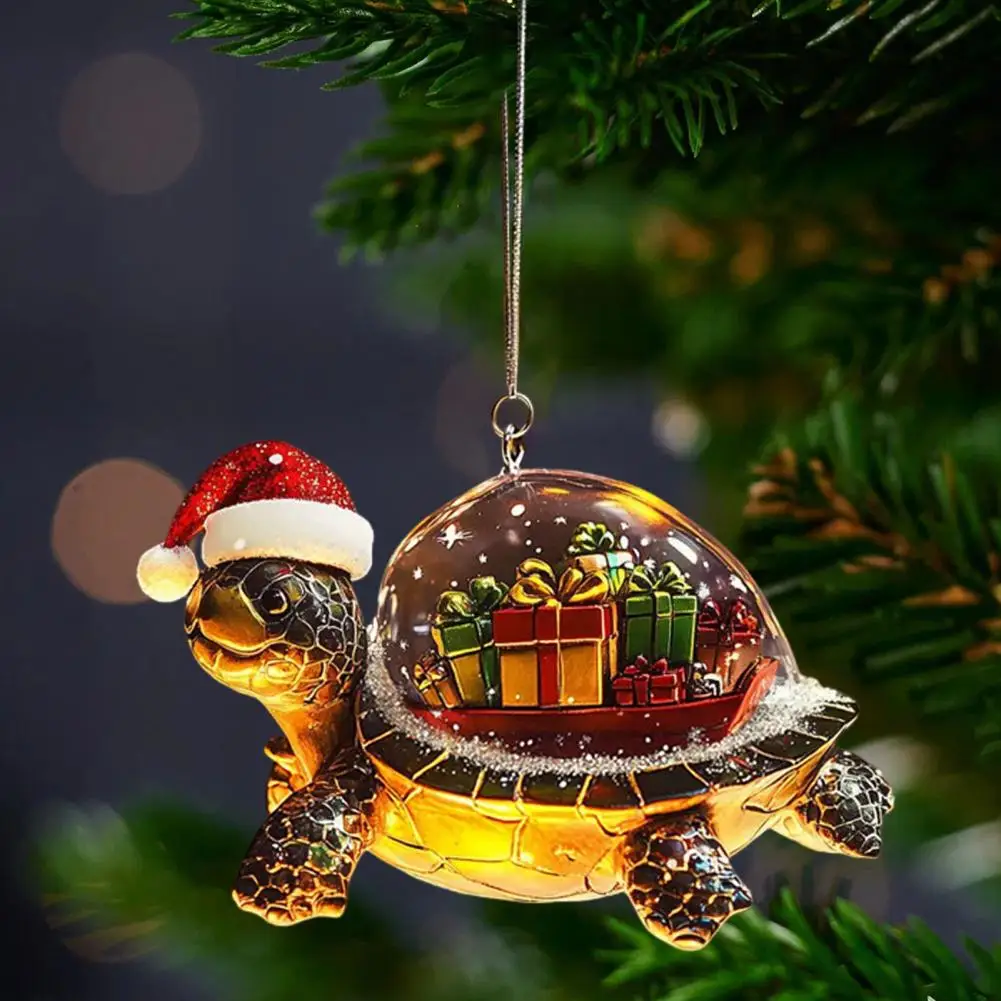 Party Decoration Essentials 3d Wildlife Christmas Ornaments Set Bulldog Turtle Tree Decorations Forest for Winter for Festive
