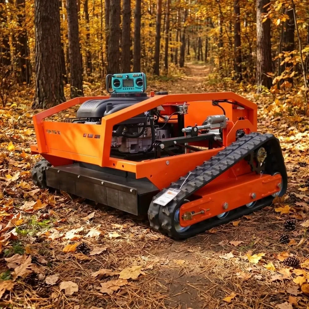 Industrial Grade Electric Cordless Self-Propelled Remote Lawn Mower with Reinforced Chassis for Heavy Vegetation (DIY)