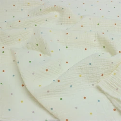 135x50cm Cotton Double-Layer Gauze Crepe Cloth, Making Baby Clothes Bag Blanket Sewing Fabric