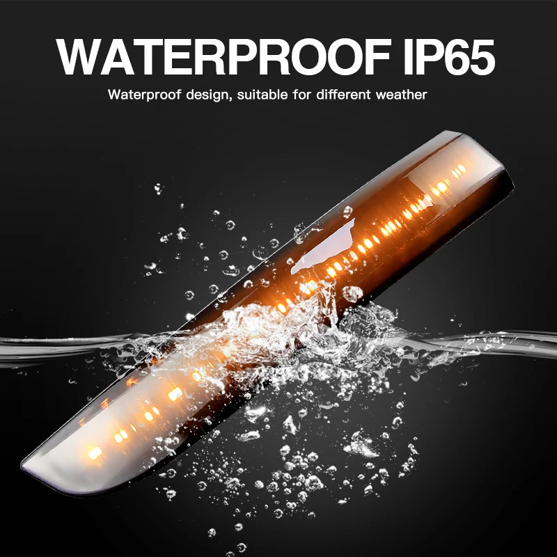 2PCS LED Dynamic Rearview Mirror Indicator Turn Signal Lights Canbus For Ford Escape Kuga II EcoSport 13-19 Focus 3 MK3 12-18 - Image 6