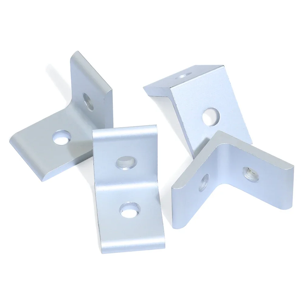 2020 3030 4040 4545 Aluminium Extrusion Profil Aluminium Legierung 2 Loch 90 Degrees Innen Ecke Halterung Pack of 10