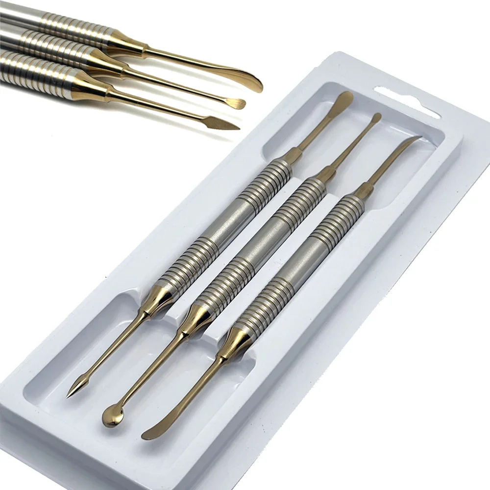 

Dental Stainless Steel Tool Implant Periosteal Elevator Separator Titanium Coating Reflecting or Retracting Dentists Oral Tool