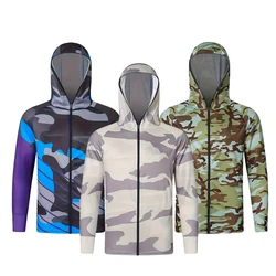 New Men's Fishing Clothes Lightweight Soft Sunscreen Clothing Anti-UV Jerseys