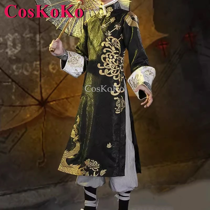 Coskoko Witte Bewaker En Zwarte Bewaker Cosplay Spel Identiteit V Kostuum Knappe Mode-Uniformen Halloween Partij Rollenspel Kleding