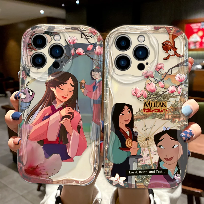 Disney Mulan Cool For Apple iPhone 15 14 13 12 11 XS XR X Pro Max Plus Wave Oil Funda Cover Phone Case