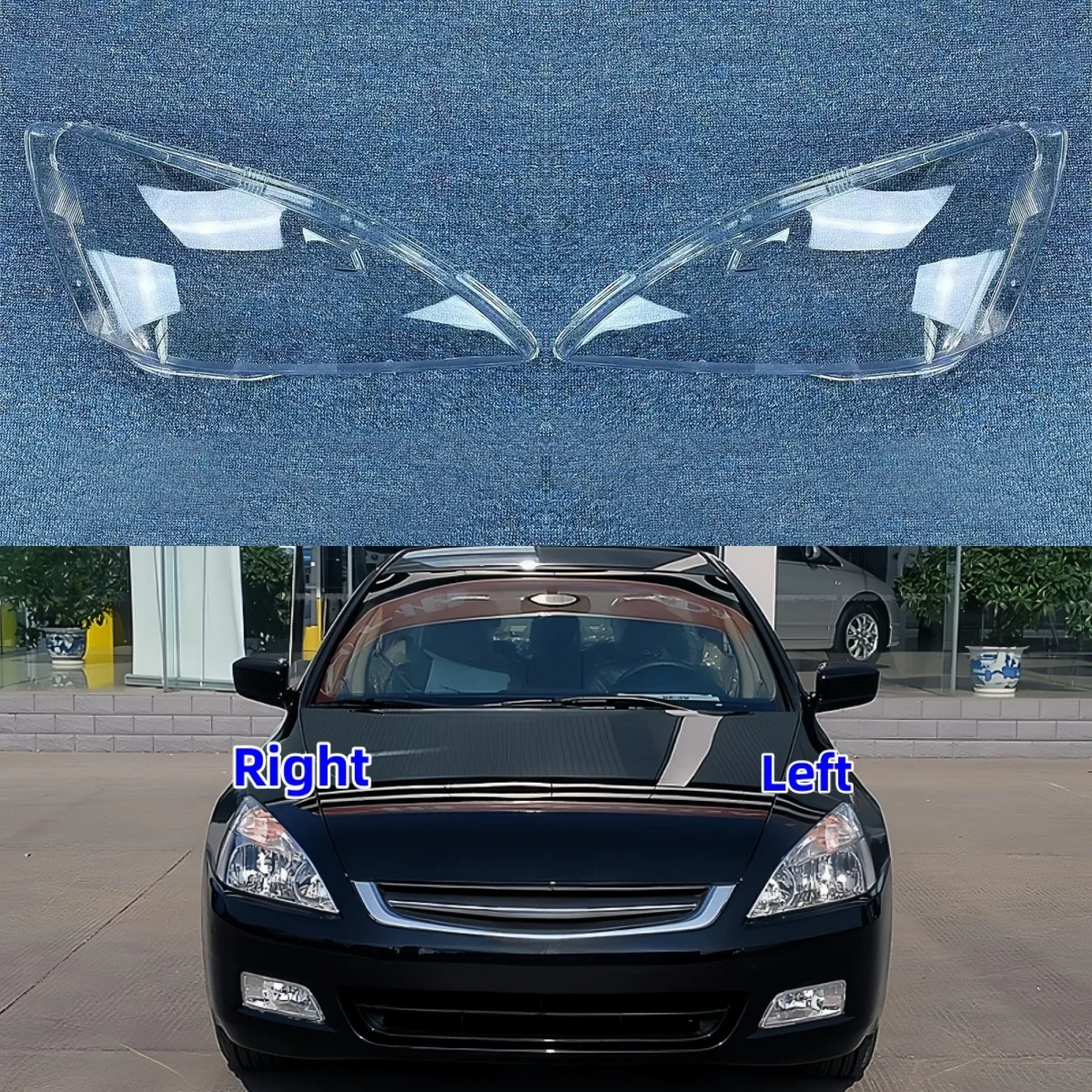 

For Honda Accord 7Th Generation 2003 2004 2005 2006 2007 Car Lights Shell Transparent PC Material Headlights Cover