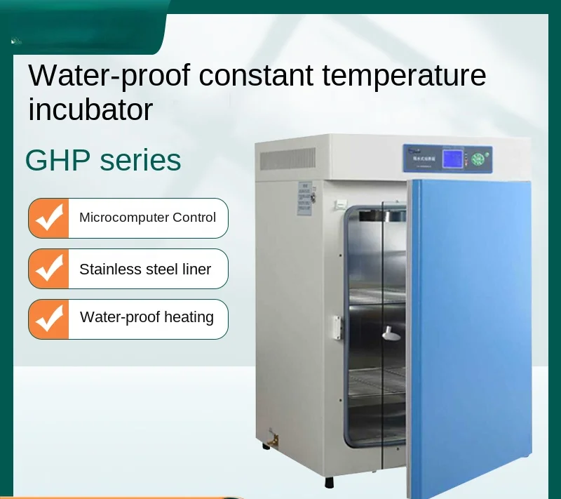 GHP-9050/9050N water-proof incubator for cell tissue culture.