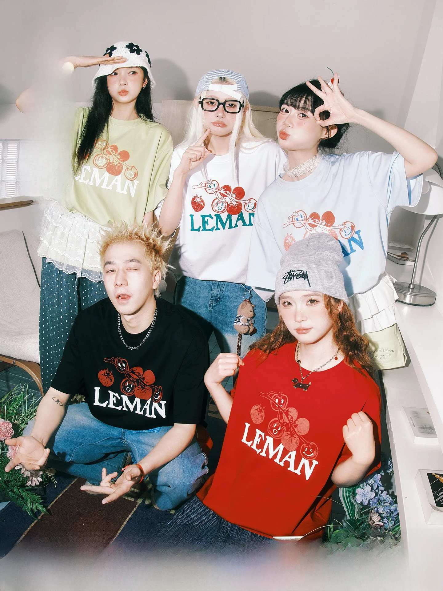 

Leormanism American Trend Cartoon Print Short Sleeve T-Shirt Men's Summer New Couple Style Sun Protection Half Sleeve Cotton ...