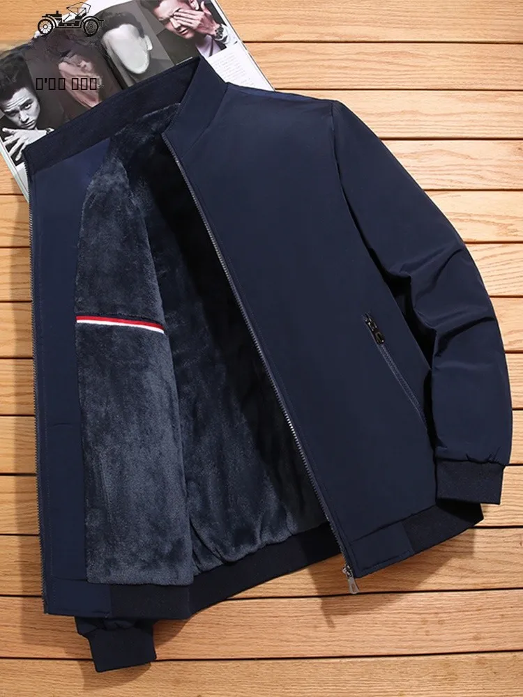 

Мужская зимняя повседневная куртка на подкладке, свободная одежда для папы среднего возраста и ли, большой размер, осень-зима Faion Ci