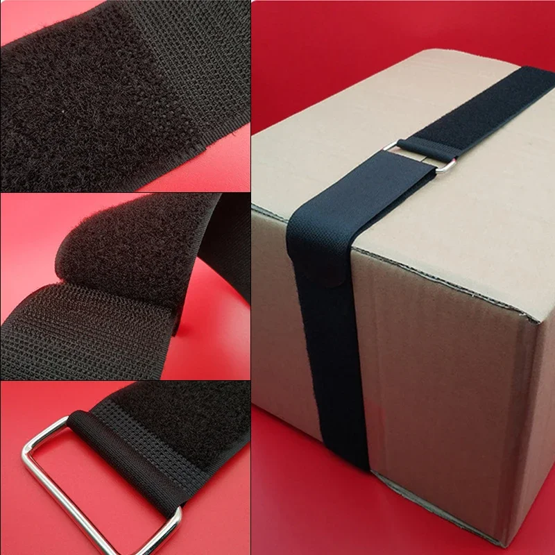 100*5 cm Nylon Cargo Straps Hook and Loop Fastener Ratchet Belt Luggage Holder Fastener For Motorcycle Bike Outdoor Camping Bags