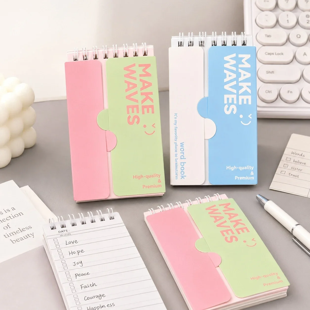 Pocket Vocabulary Word Books, English Word Notebooks, Portable Mini Memo Pads for Language Learning, School and Daily Study