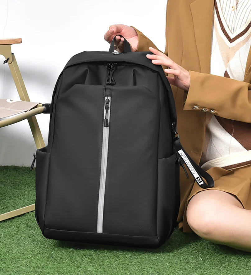 미니멀리스트 남성 캐주얼 백팩 대용량 여성 통근 백팩 경량 비즈니스 남성 백팩 편리한 USB