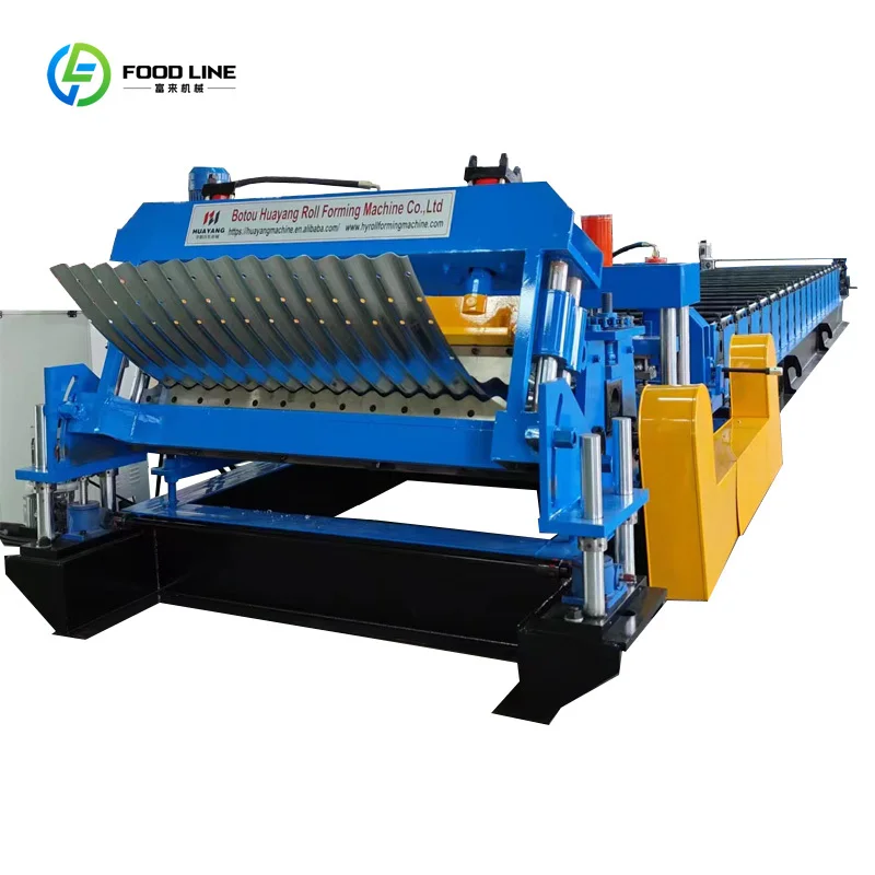 Galvanized Steel Grain Silo Sidewall Roll Forming Machine Bin Silo Production Line Silo Corrugated Plate Machine Customized