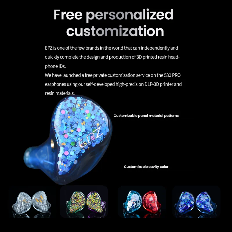 EPZ 530 Pro Wired Earphone HIFI Music IEM In Ear Monitor Headphone