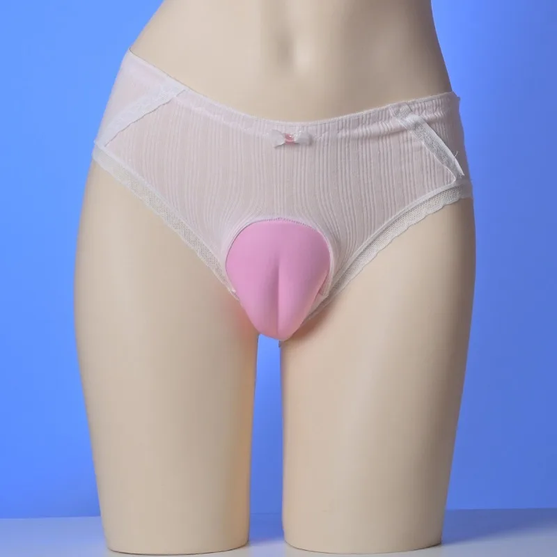 Fake Vagina Sissy Panties Men Hiding Gaff Shaping Briefs Sweet Sexy Mens Underwear Crossdresser Transgender Camel Toe Undies