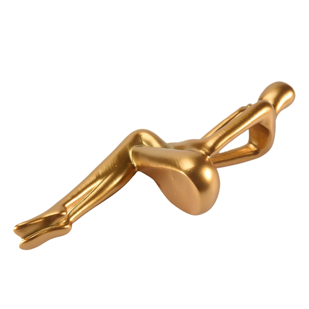 AA77 NEW  Statue Abstract Figure Sculpture Small Ornaments Resin Statue Home Gold Abstract Statue Decor C