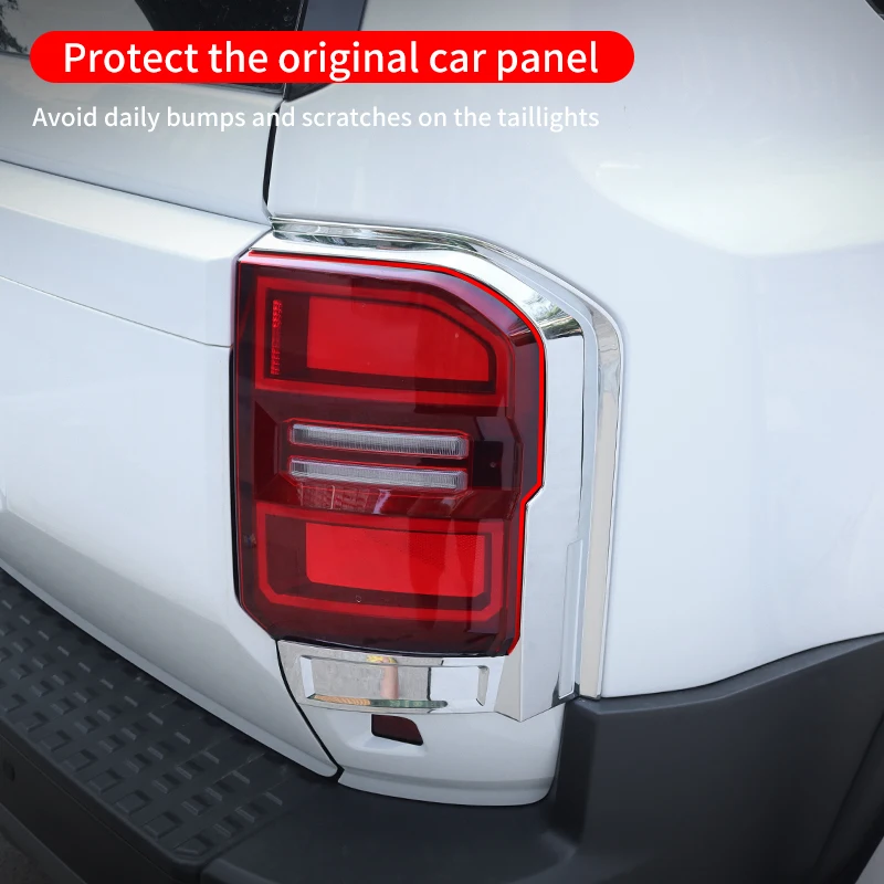 For Toyota Land Cruiser 250 Prado LC250 FJ250 2024-2025 1958 First Edition Rear Headlight Cover Trim Upgrade Accessories Styling