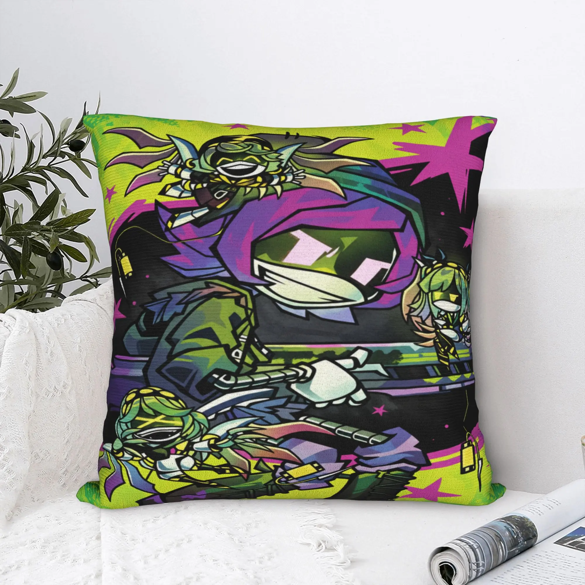 Murder Drones Uzi Doorman  Pillow Case  Cute Funny Pillow Cover Graphic Pillowcases For Sofa Bedroom Home Decor