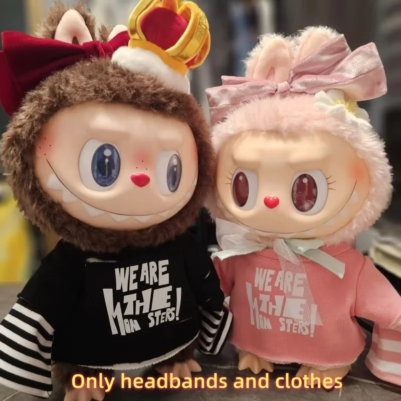 Hot Clothes 17cm/38cm/58cm For Labubu/Zimomo Doll Costume Clothes And Shoes No Doll Included Cute Customized Accessories