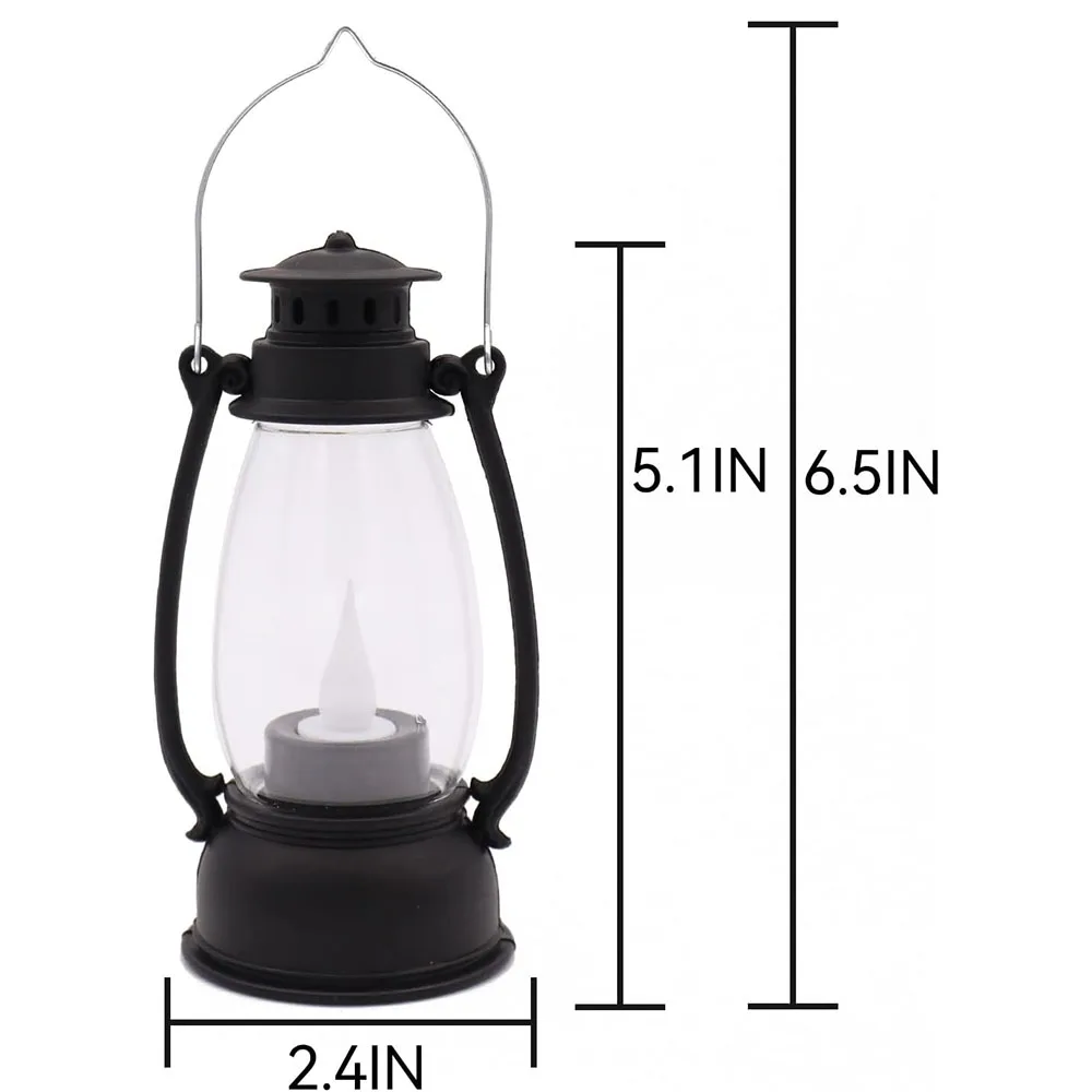 Mini Lanterns LED Small Lanterns Decorative Candle Lanterns Farmhouse Decor for Weddings Birthday Party Halloween Christmas
