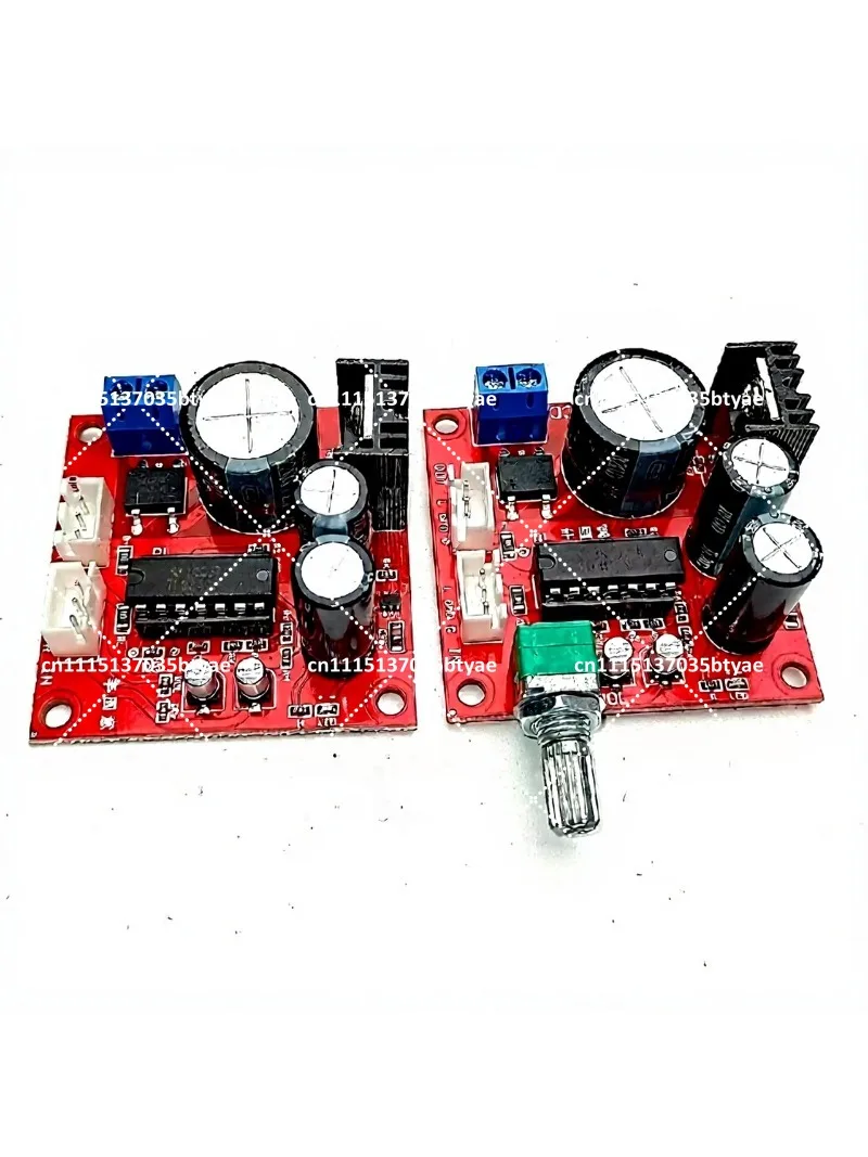 4-Channel Op Amp Dual Channel Preamplifier Board Audio Signal Preamp Module Single Power Supply