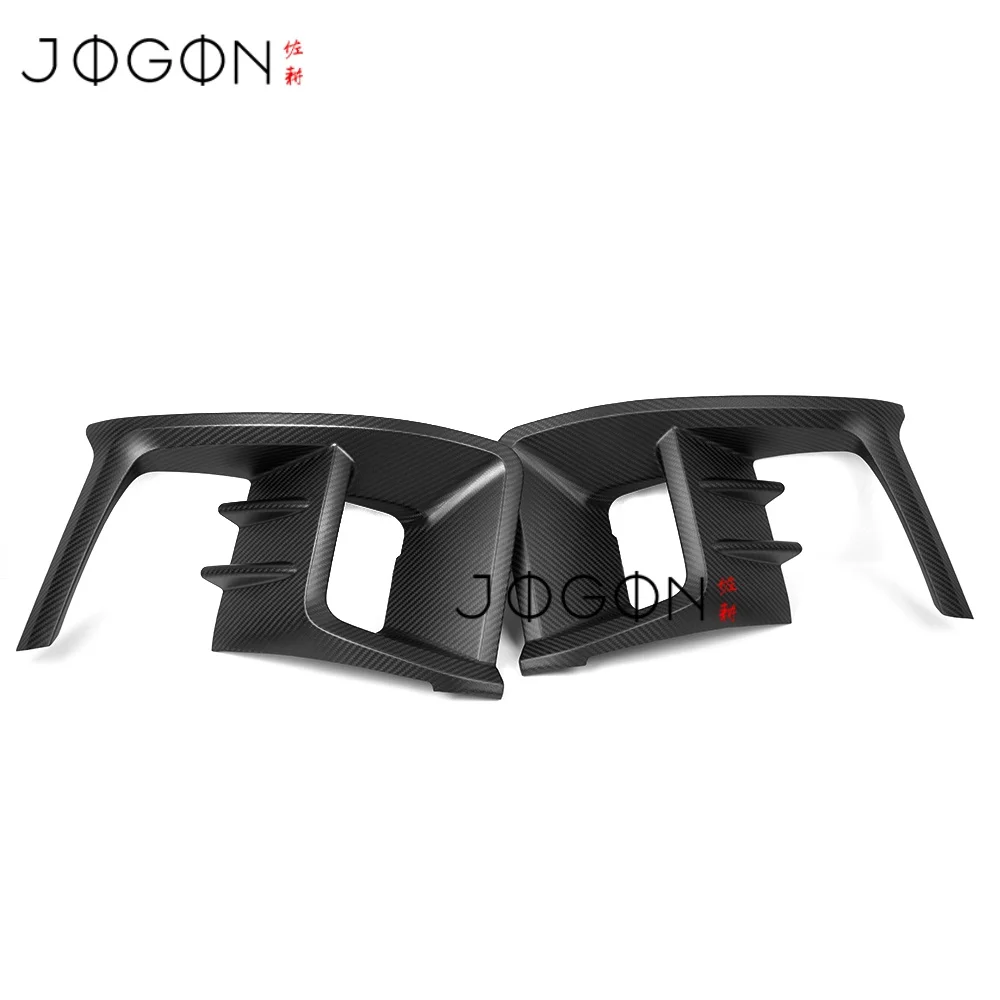 2 stuks voor Toyota GR Yaris 2025 2026 Echt Dry Carbon Fiber voorbumper omlijsting mistlamp lamp frame cover sticker trim - afbeelding 2