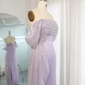 Personalized Bella Out of Shoulder Satin Sirée Robes Lilac Dresses of Night Valentine's Day Wedding Dress up to the ankle 12 Main Sales Dress Lilas For Graduation - №11