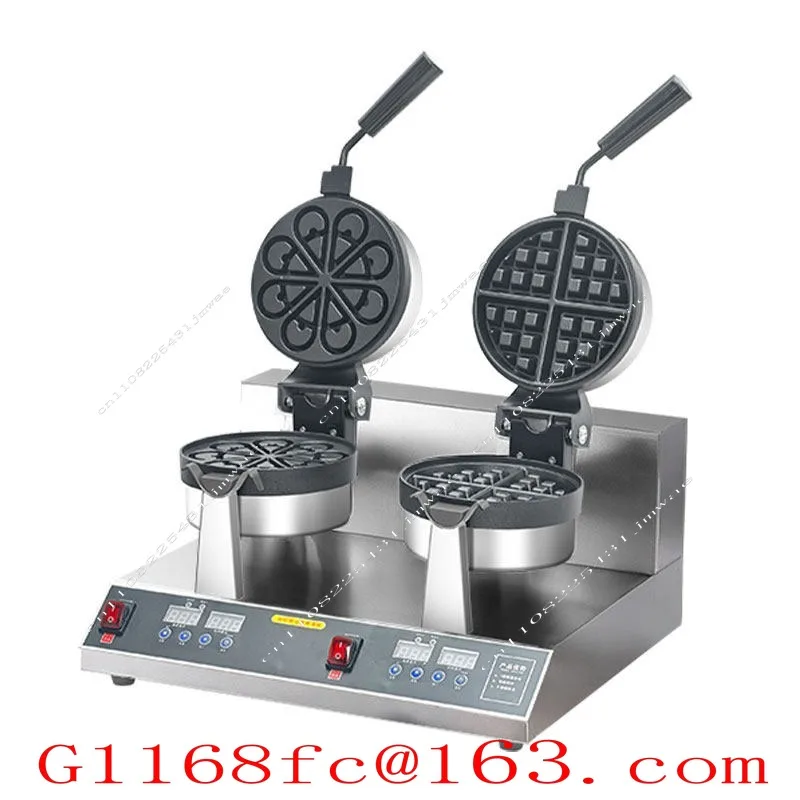 Commercial Water Drop Muffin Machine Overflow Coffee Plaid Cake Machine